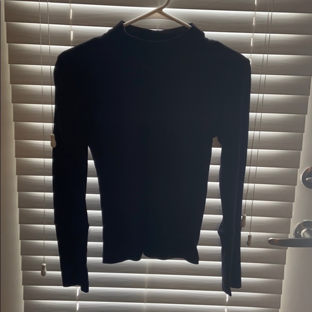 Free People Mock Neck Long Sleeve Top